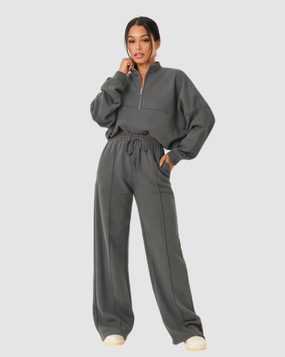 Ensemble Loungewear Femme Confort Ultra – Coupe Ample & Taille Ajustable