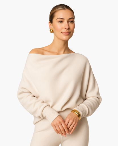 Pull Femme Épaules Dénudées – Élégance Décontractée & Confort Premium | Automne Hiver