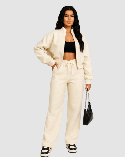 Ensemble Loungewear Femme Confort Ultra – Coupe Ample & Taille Ajustable