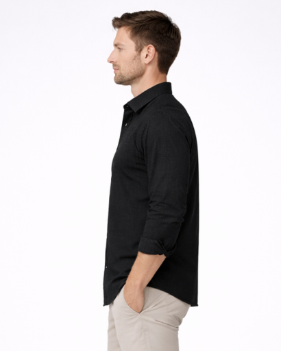 Chemise homme unie – manches longues et col classique