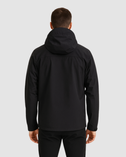Veste Softshell Homme – Imperméable et Coupe-Vent avec Capuche Ajustable