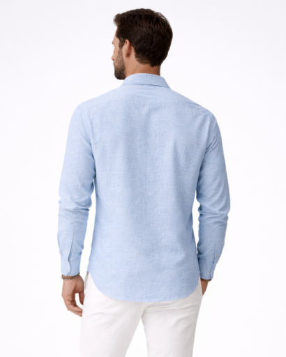 Chemise homme unie – manches longues et col classique