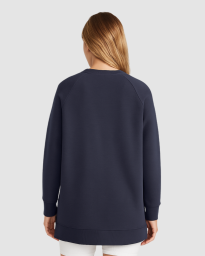 Sweat Oversize Femme à Fermetures Éclair Latérales – Confort Décontracté et Moderne