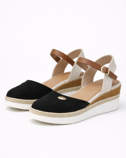 Espadrilles Compensées Femme Brides Croisées