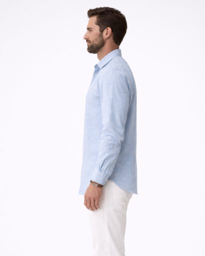 Chemise homme unie – manches longues et col classique