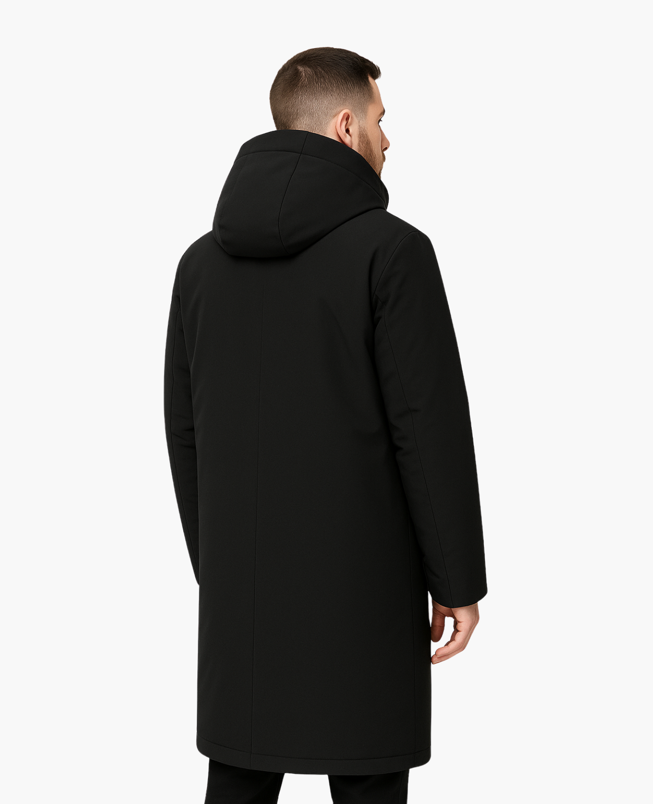 Parka Longue Matelassée À Capuche pour Hommes | Idéale pour Saison Froide