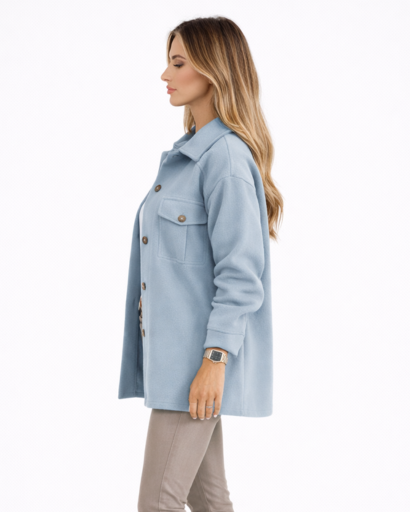 Surchemise femme – boutons et poches poitrine