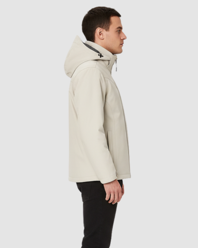 Veste Softshell Homme – Imperméable et Coupe-Vent avec Capuche Ajustable