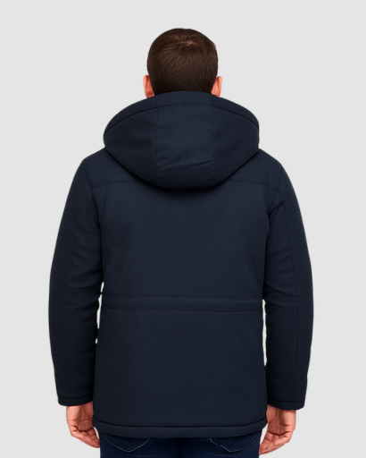 Veste Hiver Homme à Capuche – Doublure Polaire Chaude et Design Multi-Poches