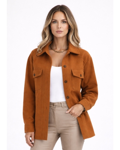 Surchemise femme – boutons et poches poitrine