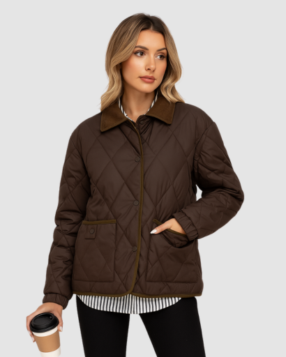 Veste Matelassée Femme – Élégance Rétro & Confort Moderne
