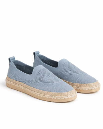 Espadrilles slip-on en maille design épuré