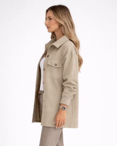 Surchemise femme – boutons et poches poitrine