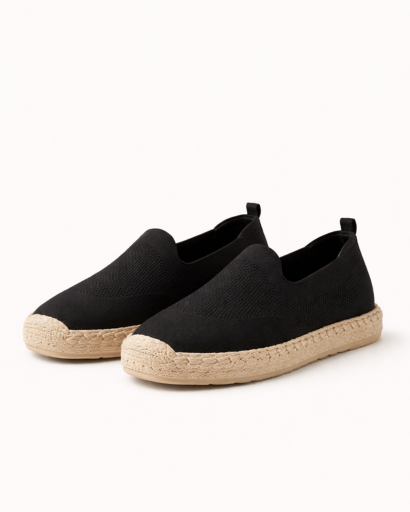 Espadrilles slip-on en maille design épuré