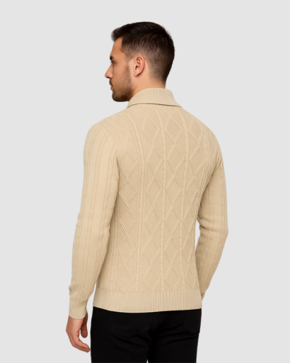 Cardigan Homme à Col Châle | Style Classique et Confort Moderne