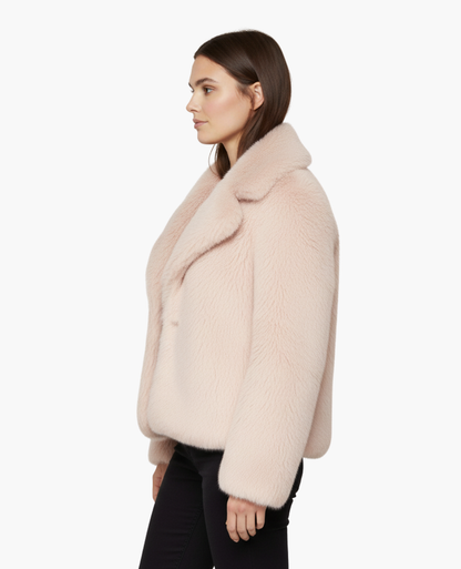 Manteau Femme Fourrure Synthétique | Élégance Classique et Douceur Luxe