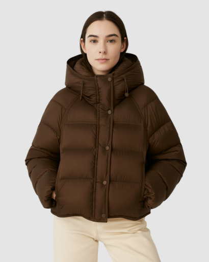 Parka Doudoune Courte Femme – Style Puffer Compact et Ultra-Chaud