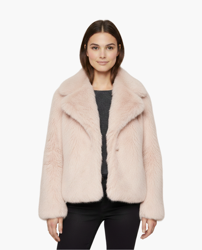 Manteau Femme Fourrure Synthétique | Élégance Classique et Douceur Luxe