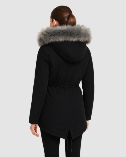 Parka Femme Doublée avec Capuche en Fausse Fourrure – Élégante & Ultra-Chaude