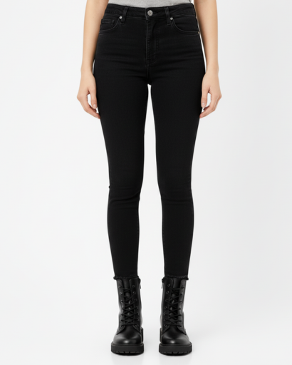 Bottes de combat femme, vue de profil