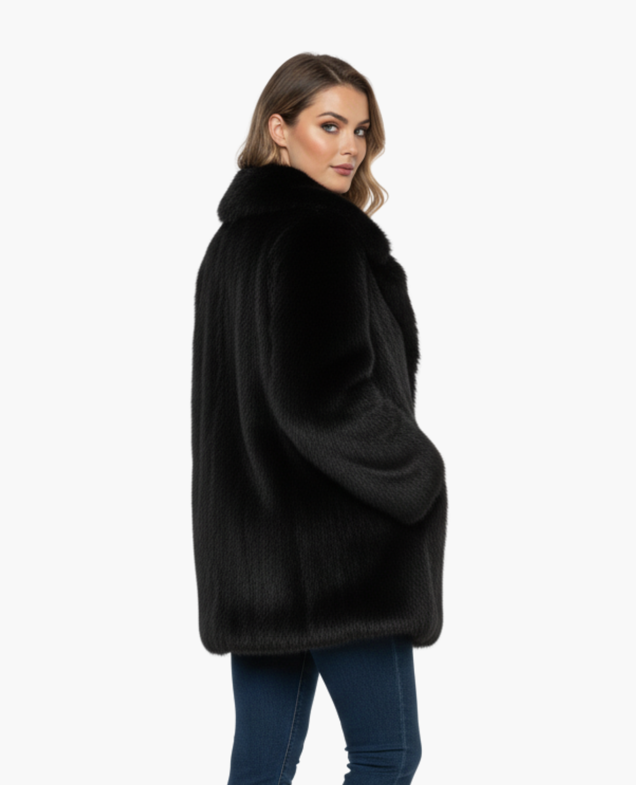 Manteau Femme Fourrure Synthétique | Élégance Classique et Douceur Luxe