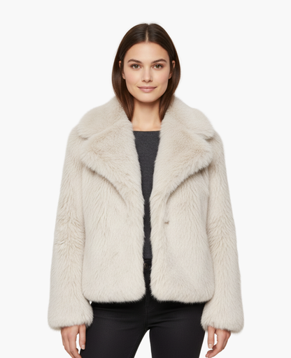 Manteau Femme Fourrure Synthétique | Élégance Classique et Douceur Luxe
