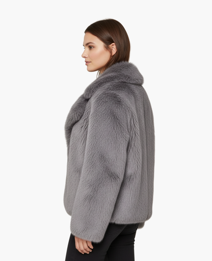 Manteau Femme Fourrure Synthétique | Élégance Classique et Douceur Luxe