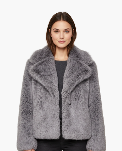 Manteau Femme Fourrure Synthétique | Élégance Classique et Douceur Luxe