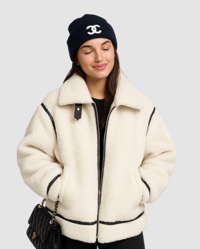 Manteau Teddy Femme – Coupe Oversize et Tissu Fluffy Ultra Doux