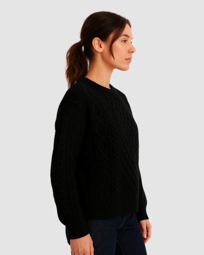 Pull Femme Torsadé | Élégance Texturée et Confort d’Hiver