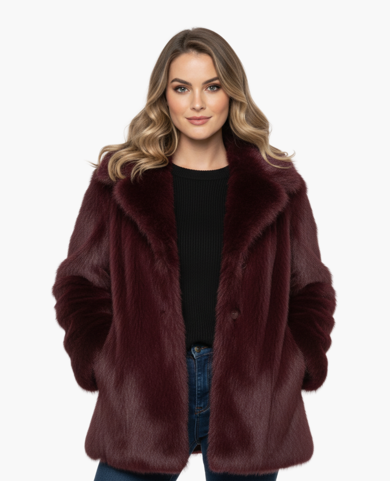 Manteau Femme Fourrure Synthétique | Élégance Classique et Douceur Luxe