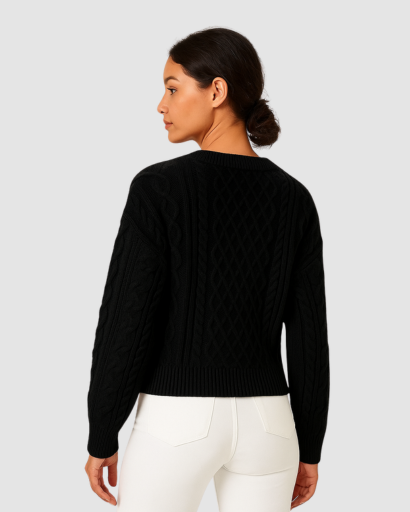 Pull Femme Torsadé | Élégance Texturée et Confort d’Hiver