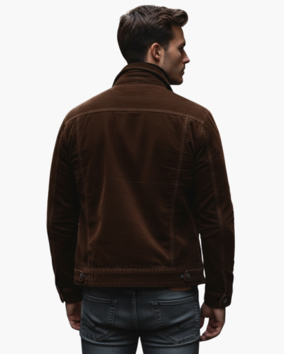 Veste Homme Velours Côtelé – Style Vintage Coupe Slim Élégante | Chic Automne Hiver