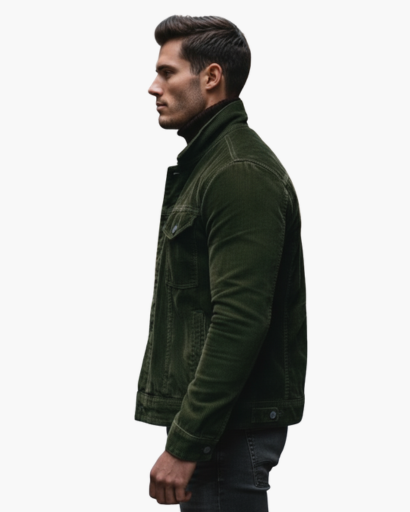 Veste Homme Velours Côtelé – Style Vintage Coupe Slim Élégante | Chic Automne Hiver