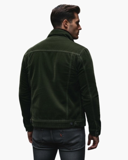 Veste Homme Velours Côtelé – Style Vintage Coupe Slim Élégante | Chic Automne Hiver