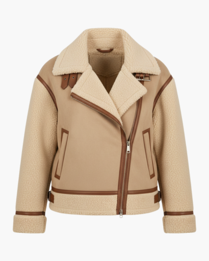 Veste Bomber Femme Suède Douce Ceinturée – Manteau Hiver Élégant Poches | Style Automne Hiver
