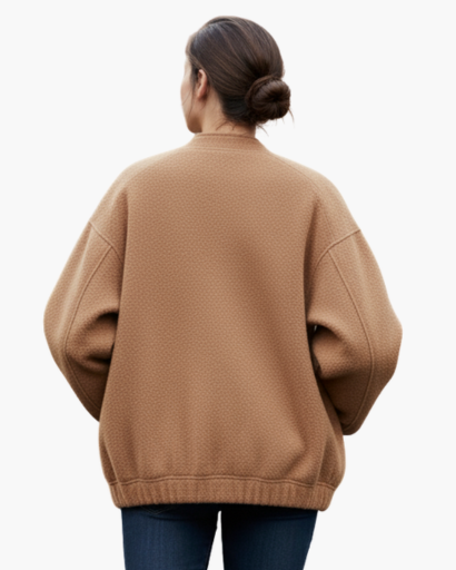 Veste Femme Teddy Fleece Coupe Ample – Style Doux & Moderne | Confort Automne Hiver