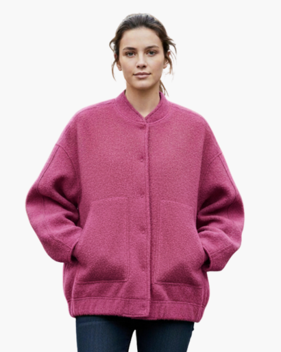 Veste Femme Teddy Fleece Coupe Ample – Style Doux & Moderne | Confort Automne Hiver
