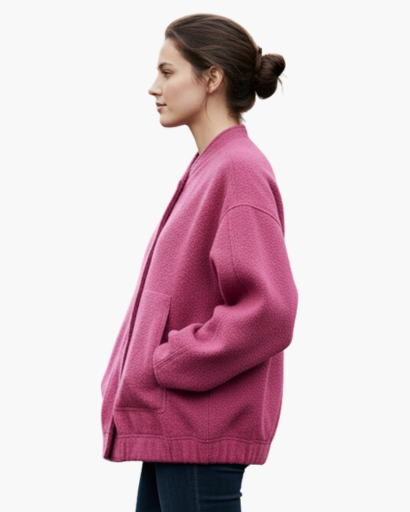 Veste Femme Teddy Fleece Coupe Ample – Style Doux & Moderne | Confort Automne Hiver