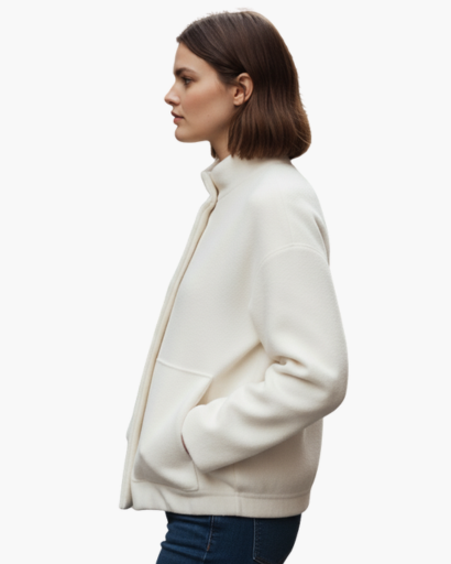 Veste Femme Teddy Fleece Coupe Ample – Style Doux & Moderne | Confort Automne Hiver