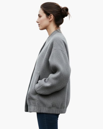 Veste Femme Teddy Fleece Coupe Ample – Style Doux & Moderne | Confort Automne Hiver