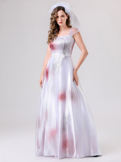 Robe mariée fantomatique - détail tissu