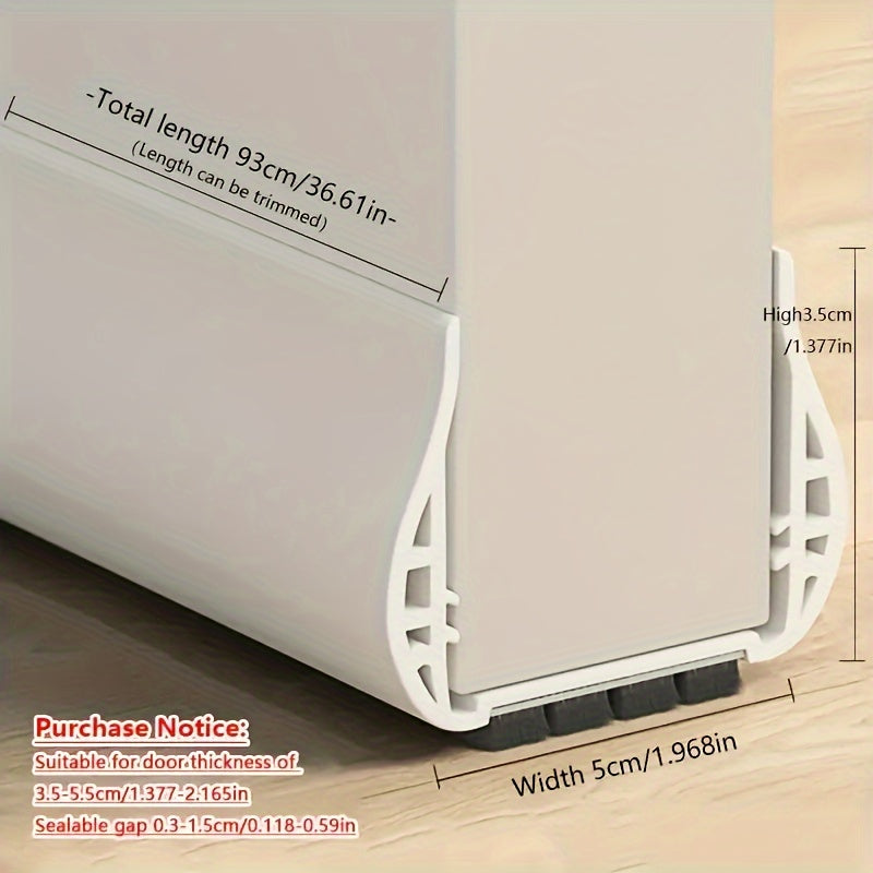 Bloqueur de porte ajustable anti-courants d'air, coloris Marron