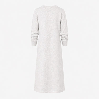 robe femme col v blanc, vue de dos