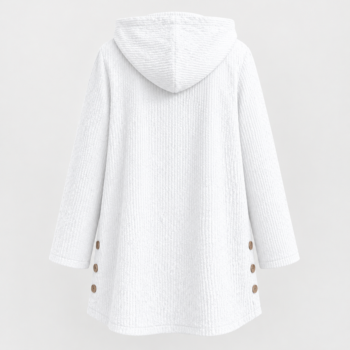 manteau femme blanc, vue de dos