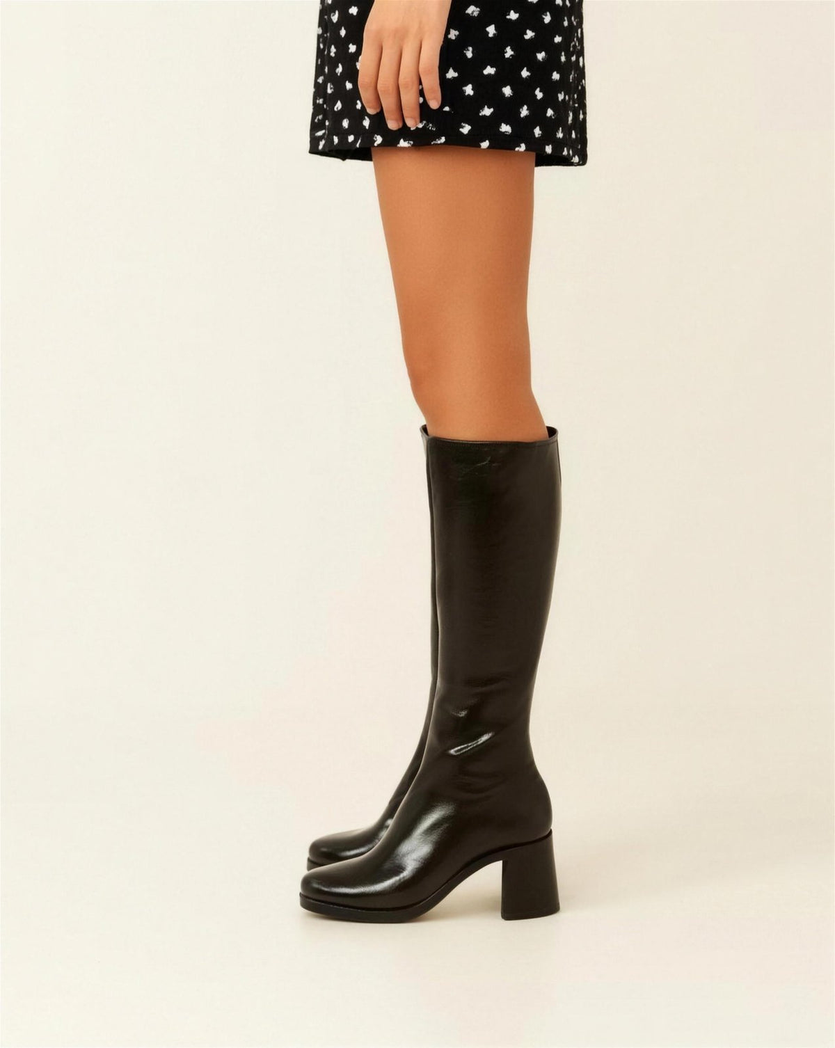 Bottes Hautes Femme à Talon – Style Élégant & Silhouette Allongée, coloris Noir