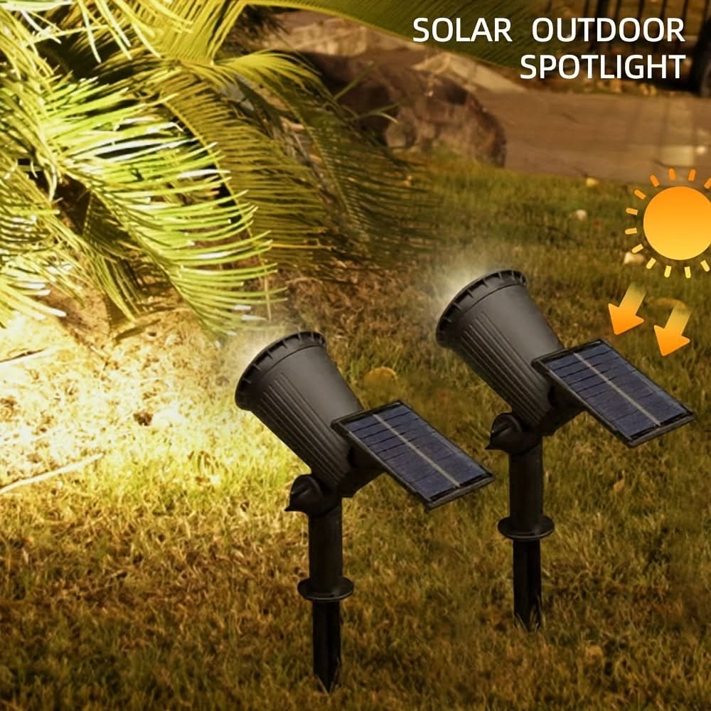 Spot solaire de jardin, orientation réglable