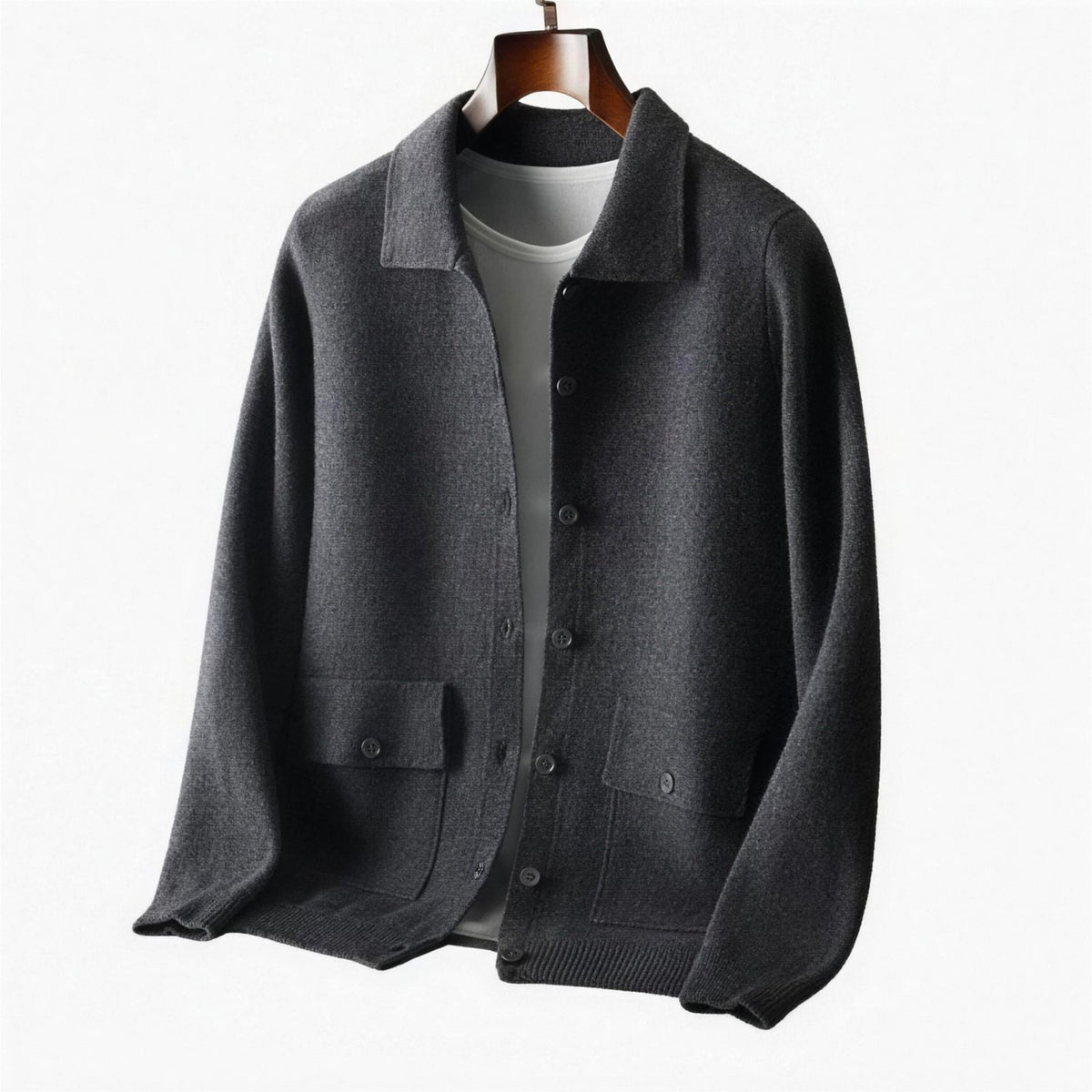 Cardigan homme cachemire gris
