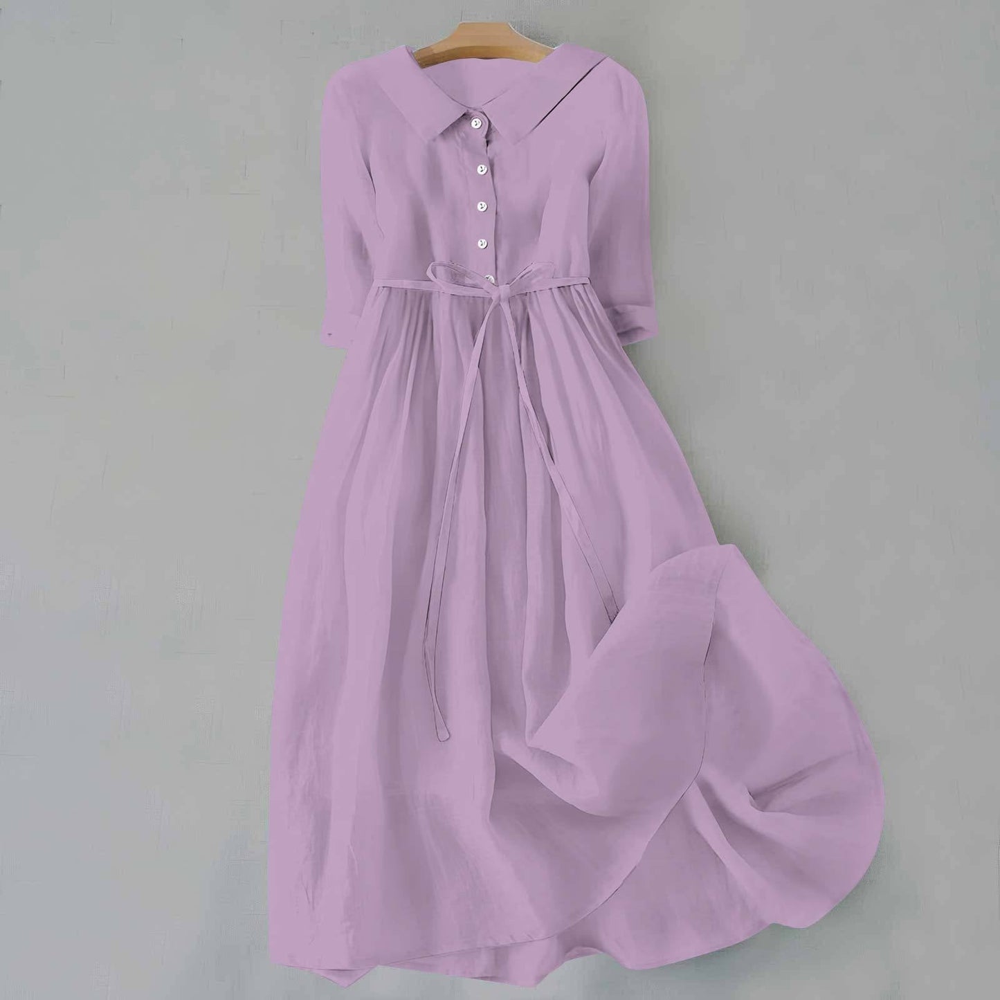 Robe Maxi Femme en Coton Léger – Coupe Relax Respirante, Grande Taille