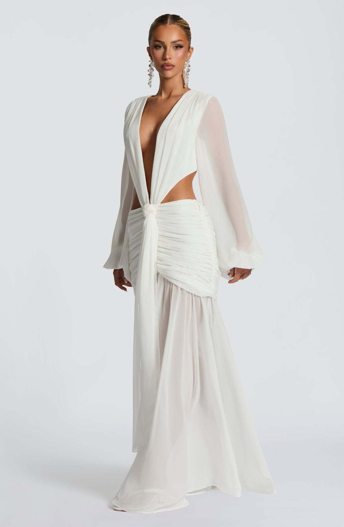 Robe de Soirée Maxi Femme – Coupe Longue, Effet Ventre Plat & Coloris Variés